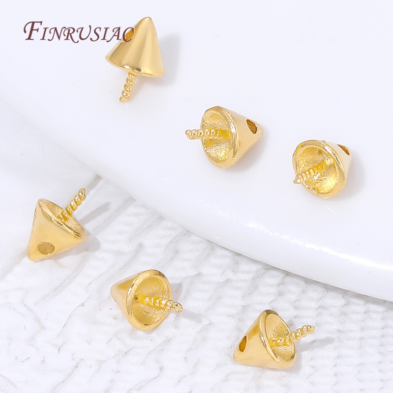 18K Gold Plated Cone Screw Pea - Jewelry Making Drill ulasan dan harga