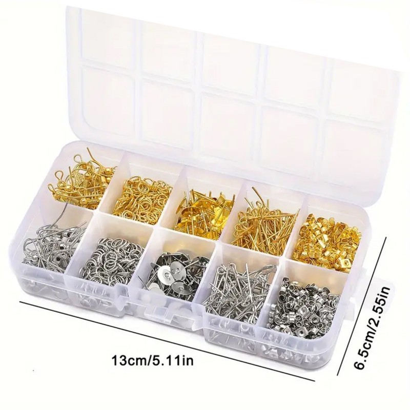 1 Set Box Ear Hook Single Loop - Jewelry Making Materials Wholesale ulasan dan harga