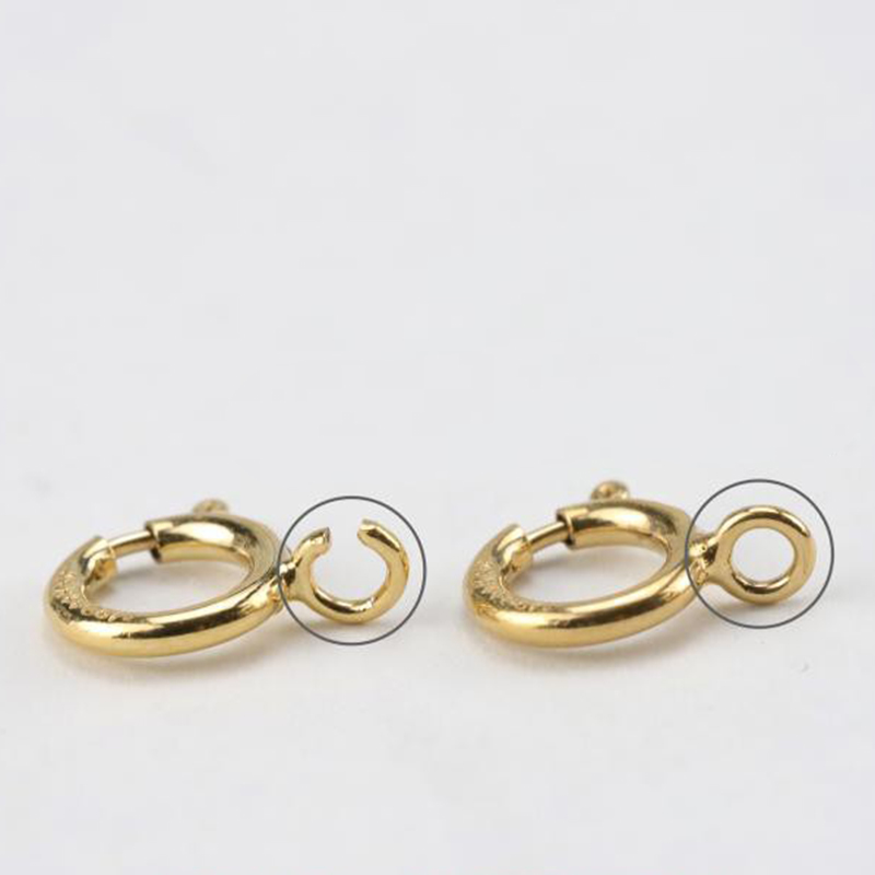 14K Gold Filled Spring Ring Cl - Jewelry Making Equipment ulasan dan harga