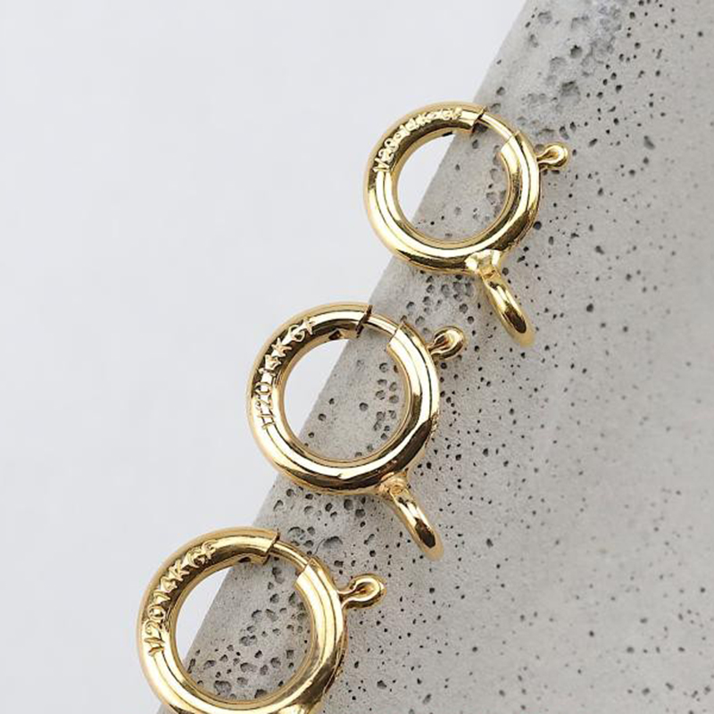 14K Gold Filled Spring Ring Cl - Jewelry Making Equipment ulasan dan harga
